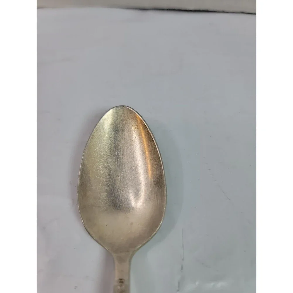 Vintage Wm Rogers Mfg Co Original Rogers Silverplate Serving Spoon Floral